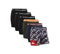 DANISH ENDURANCE Lot de 6 boxers pour homme en coton doux, extensible, confortable et sans étiquette, avec braguette ou sans, XXL