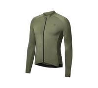 DANISH ENDURANCE Maillot Cyclisme Manches Longues, Poches Arrières, Respirant & Léger, Vélo Homme Vert Olive XL
