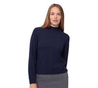 DANISH ENDURANCE Pull en Laine Mérinos et Mélange de Cachemire, Tricot de Première Qualité pour Femmes Bleu Marine S
