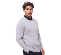 DANISH ENDURANCE Pull en Laine Mérinos et Mélange de Cachemire, Tricot de Première Qualité pour Hommes Gris Clair Mélangé XL