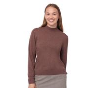 DANISH ENDURANCE Pull Mérinos-Cachemire Femme, Marron, M