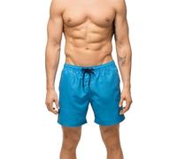 DANISH ENDURANCE Short de Bain Léger et Confortable, Séchage Rapide, pour Homme, Bleu, L