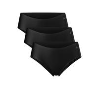 DANISH ENDURANCE Shorty Invisibles en Microfibre, Culottes Douces et Légères, pour Femme, Lot de 3 ou 5, Noir, M