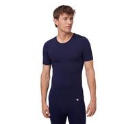 DANISH ENDURANCE T-Shirt Couche de Base en Laine mérinos Chaude, Manches Courtes, sous-Pull de qualité supérieure pour Hommes, Respirant et évacuant l'humidité, Dunkles Marineblau, M