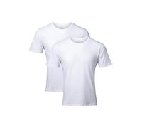 DANISH ENDURANCE T-Shirts pour Homme, T-Shirts en Coton Bio, Multipack, Col Rond, Lot de 1, 2 ou 4, Col Rond - Blanc Lot de 2, 2XL