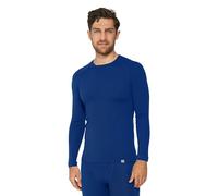 DANISH ENDURANCE T-Shirt en Laine Mérinos à Manches Longues Thermique, Chaud, sous-Vêtement Homme Premium avec ou sans Braguette, Bleu Marine, 3XL