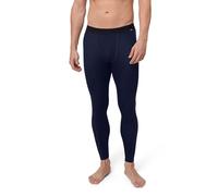 DANISH ENDURANCE T-Shirt en Laine Mérinos à Manches Longues Thermique, Chaud, sous-Vêtement Homme Premium avec ou sans Braguette, Bleu Marine Foncé, 2XL