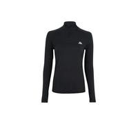 DANISH ENDURANCE T-shirt fonctionnel 'Half Zip' noir / blanc, Taille S