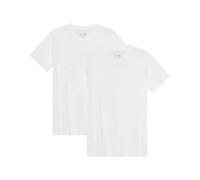 DANISH ENDURANCE T-Shirts pour Homme, T-Shirts en Coton Bio, Multipack, Manches Courtes, Melange Doux Prémium, Lot de 2, Col en V - Blanc, XXL
