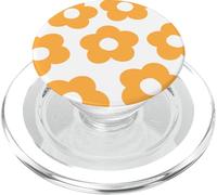 Danish Pastel Aesthetic Daisy Flower Preppy Light Orange PopSockets PopGrip pour MagSafe