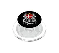 Danish Queen Denmark Flag Proud Danish Woman PopSockets PopGrip pour MagSafe