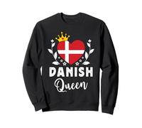 Danish Queen Denmark Flag Proud Danish Woman Sweatshirt
