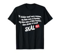 Danish Skool Toast Heritage Viking Spirit Danemark Party T-Shirt
