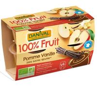 DANIVAL - DESSERT DE FRUITS POMME VANILLE 4X100G