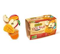 DANIVAL Dessert Pomme Mangue sans sucres ajoutés 4x100G Bio -