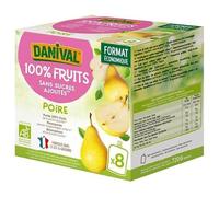 DANIVAL - Poki poires BIO 8 x 90g - Vente à l'unité - meilleure offre