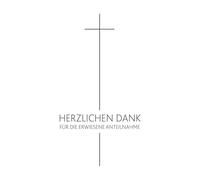 DANK Lot de 5 cartes de vœux Motif croix 10,5 x 14,5 cm