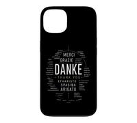 Danke Merci Gracias Grazie Multilingue Coque pour iPhone 13