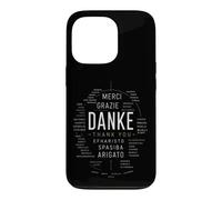 Danke Merci Gracias Grazie Multilingue Coque pour iPhone 13 Pro