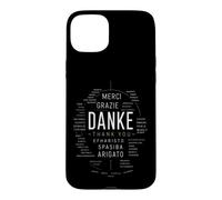 Danke Merci Gracias Grazie Multilingue Coque pour iPhone 15 Plus