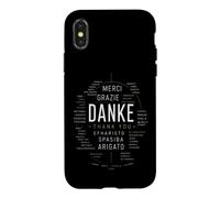 Danke Merci Gracias Grazie Multilingue Coque pour iPhone X/XS
