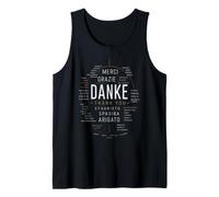 Danke Merci Gracias Grazie Multilingue Débardeur