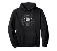 Danke Merci Gracias Grazie Multilingue Sweat à Capuche