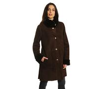 DANKO 17018 Manteau en peau lainée mouton 100% mérinos espagnol. De haute qualité. (36, Testa)