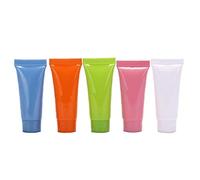 Danlai 10 Pcs 5ml Contenants Rechargeables Tubes Colorés en Plastique Doux Squeeze Bouteilles pour Lotion Maquillage Cosmétique