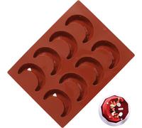 Danlai 3D Diamant Lune Mini Mousse Silicone Gâteau Moules De Moule De Moule Eid Mubarak Ramadan Cuisson De Pâte De Chocolat Moule De Gâteau Mousse Anticidité Outils De Cuisson