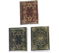 Danlai 3pcs / Set 1:12 Dollhouse Miniature Classical Book Scene Modèle Accessoires Pollhouse Book Modèle