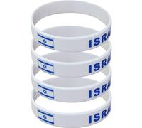Danlai 4pcs Israël Flag National Drapeau Bracelets Sportives Bracelet en Silicone Men De Caoutchouc Femmes Bands De Bracelets Patriotiques Patriotiques