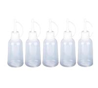 Danlai 5pcs / Set 100 Plastique Astuce Vide Applicateur Bouteille Aigne De Pointe De Bouteille De Colle Bouteille D'artisanat Art Art Glue Dispensing Bottle