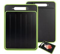 Danlai Bandeja Descongeladora 4 en 1 Para Carne Congelada, Tabla De Cortar De Doble Cara, Bandeja Para Descongelar Carne Con Rallador Y Afilador, Accesorios De Cocina