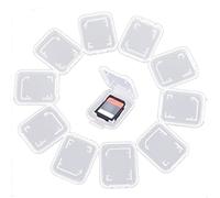Danlai Boîte De Stockage De Carte 10pcs Boîte De Carte Mémoire Standard Transparente Boîtes De Protection De Carte Clear Micro Box