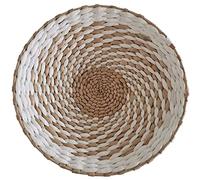 Danlai Décor Mural du Panier Tissé, Mur De Style Plat Suspendu Room Panier en Osier Décor Fait À Main pour Le Salon Chambre À Coucher De Cuisine