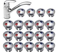 Danlai Indicateur Chaud/Froid pour Robinets, 20 Boutons Universels D' De Signes Chauds Froids pour Pièce De Rechange De Robinets D'éviers De Salle De Bains De Cuisine
