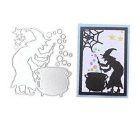 Danlai Metal Cutting Halloween Theme Witch Spider Paper Die Cuts Scrapbooking Gelorsing Gotfrun Modèle pour Fabrication De Cartes en Papier