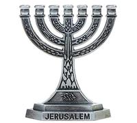 Danlai Mini Menorah Bandle Holder Ornements pour Shabbat Tabernacle Jewish Candle Home Home Decor Table Centorpiece Affichage