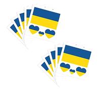 Danlai Ukraine Drapeau Tatouages ??temporaires Drapeaux nationaux Ukrainian Stickers Support Ukraine I Stand avec Autocollant Ukraine Sticker Heart Tattoo Sticker Sticker Cody Art