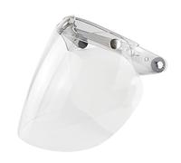 DANLINI Lentille de Casques de Moto, Open Face Casque Visière 3 Snap Shield Visière Coloré Casque Bulle Visière Moto Casque Accessoires Transparent