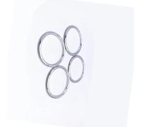 D'anneaux sortie d'air 4 Pièces/ensemble Console Centrale AC Climatisation Sortie Intérieur Couverture Garniture Décoration Compatible Avec A1 Pour S1 Pour 8X 2010-2018(Silver)