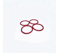 D'anneaux sortie d'air 4 Pièces/ensemble Console Centrale AC Climatisation Sortie Intérieur Couverture Garniture Décoration Compatible Avec A1 Pour S1 Pour 8X 2010-2018(Red)
