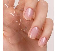 DANNI & TONI 28Pcs Vernis Autocollant Ongle Gel UV Strips,Gel Nail Stickers,Nail Art Auto-Adhésif Ongle,Adesivi per unghie in gel (Crystal Clear) Pure et Transparente