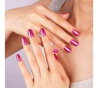 DANNI & TONI 28Pcs Vernis Autocollant Ongle Gel UV Strips,Gel Nail Stickers,Nail Art Auto-Adhésif Ongle,Adesivi per unghie in gel(Cosmic Bloom)