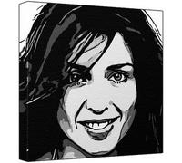 Dannii Minogue Pop Art Impression sur toile Multicolore 30 x 30 x 2,5 cm