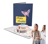 D'anniversaire - De Souhaits Mignonnes | Carte De Vœux Pop-up 3D, Carte De Anniversaire Et Adorable, Postales Pour, Épouses, Maris, Amis Et Parents Comme Cad