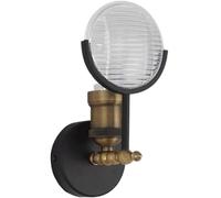 DANNMPX Applique Murale Applique Murale en Métal, Abat-Jour Verre, Personnalité Américaine, Créative, Rétro, Industrielle, pour Chambre À Coucher Lampe Décorative