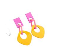 DANNMPX Boucles Oreilles Femmes Boucle d'oreille Boho Géométrie Boucles d'oreilles Pendantes Pièce for Les Filles Léger Simple Couleur Femme(E)
