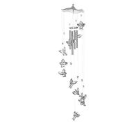 DANNMPX Carillon Ange Carillons Éoliens Cloches Ornement Windbell Cour Jardin Maison Décorations De Jardin Maison Décoration(Blue,Silver)